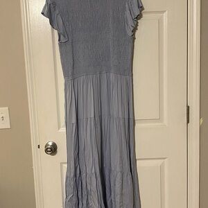 Chic Light Blue Maxi Dress